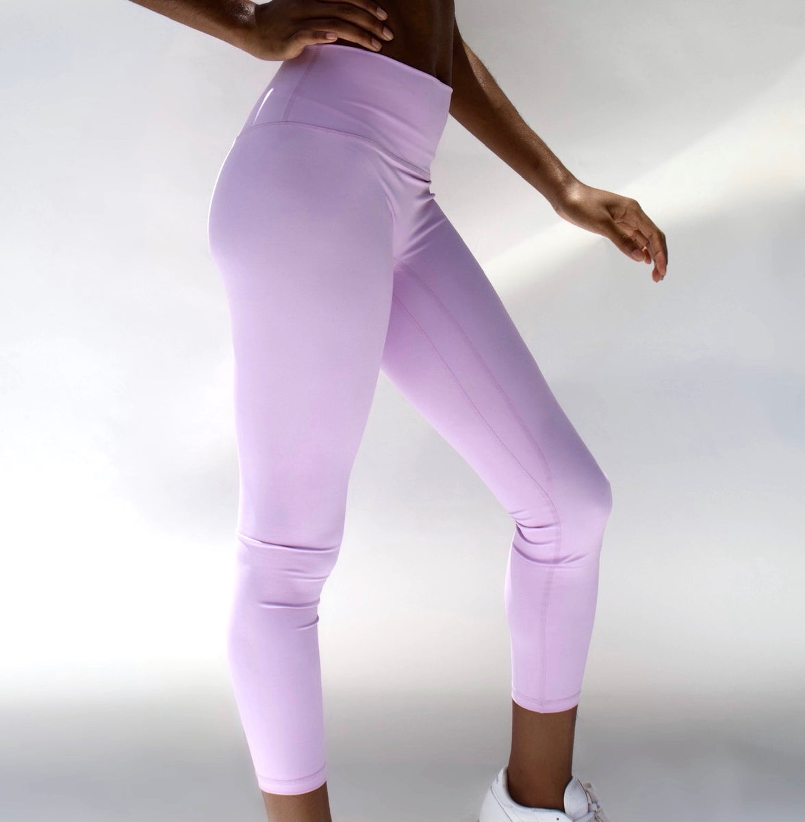 Lavender Shimmer Athletic Leggings